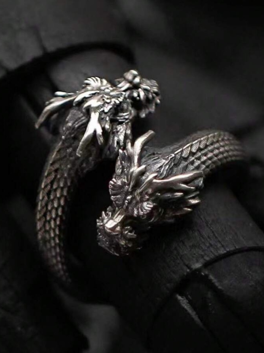 Silver Dragon Ring